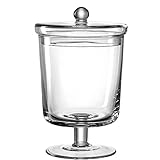 Leonardo - Poesia/Ravenna - Dose auf Fuss/Bonboniere - Glas - Klar - (DxH) 15 x 23,5 cm - Handgefertigtes Unikat