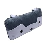 Veemoon 1 Stück Süße Kissen Plüschtiere Für Kinder Sofakissen Spielzeugtiere Nackenrolle Zum Schlafen Nackenstütze Rollenkissen Dekokissen Dekoration Plüsch Hellgrau Bett