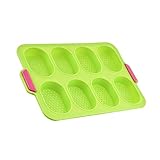 8 Stäbchen perforiertes Tablett Sub Crisping Kitchen Regular Home Slots Formen Silikon-Backform French Toasting Pudding Grissini Backgeschirr Lebensmittelqualität Cuake-Formen Tablett, Pfanne