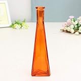 Young21 Farbe Klar Mini Glasvase Zakkz Blumenflasche Glas Ornamente Blumen Arrangieren Wohnkultur - Orange