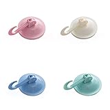 Türhaken, 4 Stück Saugnapfhaken, Wandhaken, Kleiderhaken Wand für Kinderzimmer, Haken für Badezimmer, Toilette, Handtuchhalter, Küche, Büro, Kleiderhaken (grün) (mehrfarbig)