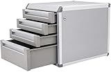 Aktenschrank Desktop-Aktenschrank Metall mit abschließbarem Büro-Aktenschubladenschrank Mehrschichtiger Aufbewahrungsschrank Schichten