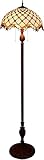 Stehleuchte Stehlampe Tiffany Tiffany Stehlampe 16-Zoll Tiffany Luxuriöser Stil Stehlampe Orange Edelstein Buntglas Einfache Serie Stehlampe for Arbeitszimmer Wohnzimmer Schlafzimmer Raumdekoration