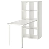 Ikea KALLAX Schreibtischkombination, 77x139x147 cm, weiß