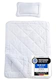 Dreamhome 4-Jahreszeiten Baby Kinder-Bettdecke 100x135 bestehend aus 2 Decken Set mit Druckknöpfe, für Winter und Sommer geeignet + 40x60 Kissen
