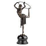 Moritz Bronzefigur Hula Hoop Tänzerin Höhe 51 cm 5,7 kg Skulptur Statue Antik