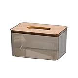 Transparente Bambus Holz Tissue Box Schublade Tissue Box Stil Deckel Einrichtung Tissue Minimalistische Skandinavische B U8N7 Box