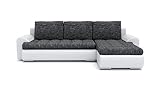 Sofini Ecksofa Tokio VI mit Schlaffunktion! Best Ecksofa! Wohnlandschaft mit Bettkasten! (Lawa 17+ Soft 17 Rechts)