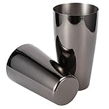 WBTY Cocktail-Shaker-Set, 304 Edelstahl, Wein-Getränk-Mixer, Party-Bar, Barkeeper-Zubehör (Pistolenschwarz 800/600 ml)