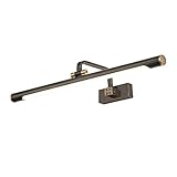 Spiegelfrontlicht Neue chinesische Bronze Spiegelscheinwerfer Led Badezimmer Badezimmer Spiegellampe Retro Spiegelschrank Licht Kommode Beleuchtung (Größe : L/L76cm/15W)