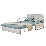 Convertible Sofa Couch Sleeper with Pull Out Bed Linen Upholstered Modern Convertible Folding Futon Sofa Bed for Compact Living Space Apartment Dorm Bonus Room