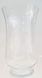 Vase große Glasvase klarglas Bodenvase Blumenvase, Windlicht mundgeblasen Kristallglas Höhe 40 cm, große Öffnung ca. 22 cm Oberstdorfer Glashütte