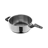 WMF Perfect Premium Schnellbratpfanne 3l ohne Deckel, Dampfkochtopf 22 cm, Cromargan Edelstahl poliert, Induktion