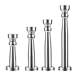 4er-Pack magnetischer Türstopper, Türstopper aus Edelstahl in gebürstetem Nickel, magnetischer Türfanghalter for Wand- oder Bodenmontage mit Schrauben, hält Ihre Tür offen