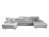 Mirjan24 Ecksofa Cotere Bis, Eckcouch, Sofa mit Schlaffunktion und Bettkasten, U-Form Couch Farbauswahl Wohnlandschaft vom Hersteller (Alfa 17, Seite: Links)