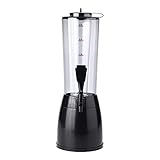 MYZIJI Bierzapfanlage Getränkespender 2.5L Bierspender, Bierturm Maschine Getränke Dispenser Eisschlauch for Wein Wassersaft Home Bar Zubehör (schwarz)