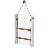 Leiter für Decken – Handtuchhalter mit 3 Ebenen für Badezimmer, breite Anwendungen, Organizer für Regale, Handtuchhalter, aus Holz Fulenyi