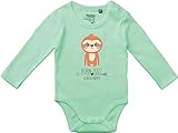 Kleckerliese Baby Body Langarm Motiv Born 2022 2023 2024 personalisiert Tiere Tiermotiv Faultier Pfeil Wunschname Name Jahr Zahl Vintage Sprüche Jungen Mädchen, DustyMint,68