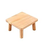 GLOEY Stilvoll Beistelltisch Kleiner Couchtisch, moderner, minimalistischer Beistelltisch aus massivem Holz im japanischen Stil für Zuhause, Wohnzimmer, Schlafzimmer, Teetisch einfach zu säubern