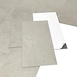 ARTENS - PVC Bodenbelag - Selbstklebende Fliesen- FORTE- Lemming- Dicke 2 mm - 2,23 m²/12 Fliesen - Stein Effekt