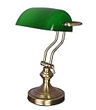 Bankerleuchte Jugendstil wie anno 1900 Bankerlampe Grün Schreibtischleuchte (ohne Leuchtmittel) xcl115 Palazzo Exklusiv