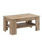 Xonox.home XCTB9T65 Titan Couchtisch Nox Oak, Moderner Holz Couchtisch, 100x60cm