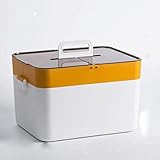 Erste-Hilfe-Set, Familien-Medizinbox, tragbare Medizintruhe, Medizinboxen, 2 Schichten, medizinische Aufbewahrungsbox (Farbe: Orange)