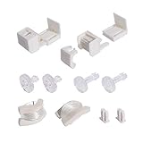 Liedeco® Verspannungsset für Duo-Rollo Doppelrollo Klemmfix-Duo-Rollo Pendelsicherung Doppelrollo
