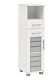 Schildmeyer Niko Midischrank 105650, weiß, 30,3/32,6/110,5 cm