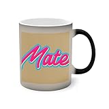 Generisch Mate Best Bud Friend Simple Quote Color Changing Mug Magic Heat Changing Coffee Mug - Funny Cup, for Office and Home Use Farbwechselbecher 325ml