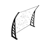 JTSGHRZ Markisen Versenkbare Gartenmarkise Mit Verstellbarem Ständer, Haustürüberdachung, Klare PC-Schutzabdeckung, (Size : 80x150cm)