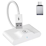 Wireless CarPlay Dongle für iPhone Konvertieren Werkseitig Verkabeltem Carplay Wireless, Auto Adapter iPhone Carplay Bluetooth Adapter 5Ghz WiFi Auto-Connect