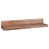 möbelando Wandregal Mumbai Massiv-Holz Akazie Holzregal 110 cm Landhaus-Stil Hänge-Regal Echt-Holz Wand-Board Natur-Produkt