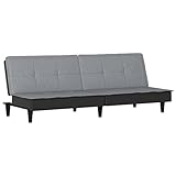 Tidyard Schlafsofa Schlafcouch Bettsofa Doppelbett Polstersofa Loungesofa Sofabett Couch Gästesofa Gästebett Wohnzimmersofa Designsofa Bettcouch Stoff Sperrholz Hellgrau