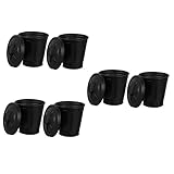 Cabilock 6 Stück Mini-Mülleimer Verzinkter Blumeneimer Verzinkter Mülleimer Mini-Pflanzentöpfe Schreibtisch-Mülltonne Kawaii-Müll Küchen-Mülleimer Kinderzimmer-Topf