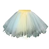 Tagesdecke Damen Candy Color Multicolor Rock Support Half Body Puff Petticoat Bunter Kleiner kurzer Rock Bleistiftrock Damen Knielang