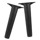 Veemoon 2 Stück Bettstützrahmen Bett Verstellbare Rahmenbeine Couchbeine Verstellbare Bettrahmenbeine Erhöhter Balken Kunststoff Stahl Schwarz Ersatz Verstellbare Bettteile