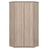 ok-living OKL Eckkleiderschrank Nolte mit viel Stauraum inkl. Regalen für Wohnzimmer Schlafzimmer Ankleidezimmer Gaderobe Kinderzimmerschrank Sonoma