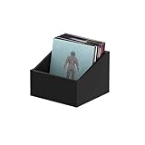 Glorious Record Box advanced black 110 - bis zu 110 Platten im 12''-Format, optisch abgestimmt, Lieferung ohne Dekoration, schwarz, 355 x 265 x 340