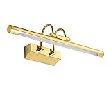 Schminktisch-Beleuchtung, Spiegel-Frontleuchte, Gold, Retro-Badezimmerspiegel, Wandleuchte, wasserdicht, beschlagfrei, Spiegel, Schrankleuchte, Schminktisch, Bilderleuchte, Badleuchten (80 cm, weißes