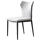 Küchentechnik Stoffleder Küche Esszimmerstühle, Schlafzimmer Ehezimmer Balkon Sofa Stuhl Kohlenstoffstahl Metallbeine Wohnzimmer Beistellstuhl (Farbe: Grau)