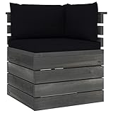Tidyard Garten-Paletten-Ecksofa Paletten-Sofa Palettenkissen Einzelsofa Palettenm?Bel Gartengarnitur Gartensofa Terrassensofa Palettensofa Loungesofa Gartenlounge Gartensessel Sessel,Kiefernholz