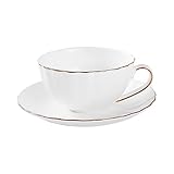 KICHOUSE 1 Set Nachmittagstee Tasse Kaffee Keramik Teebecher Keramik Geschirr Set Chinesische Teetasse Trinkbecher Porzellan Kaffeetassen Keramik Becher Keramik Weiße Teetasse Mit Teller