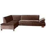 Max Winzer Ecksofa Links mit Sofa 2,5-Sitzer rechts Terrence Samtvelours braun