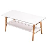 Doppelschichtiger Couchtisch Tatami-Tisch Faltbar Fensterbank Teetisch Schlafzimmer-Sitztisch Einfacher Balkontisch Computertisch (Color : B, S : 80 * 50 * 45cm)