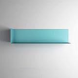 Wandregal Modern Minimalistisch Wand Schmiedeeisen Regal Wand Wort Trennwand Regal Wandbehang Restaurant Lagerung Dekorativer Rahmen (Farbe: Blau Größe: S)
