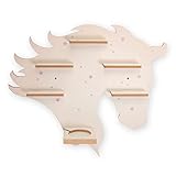 Regal „Pferd“ geeignet für Toniebox und Tonies inkl. 40 Metallplättchen für Flexible Befestigung der Tonie Figuren (Pferd)