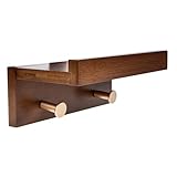 Cabilock Wandmontierte Regale Wandmontierter Halter Holzständer Schwebende Holzregale Badezimmerregale Rustikale Wandregale Aus Holz Multifunktionales Schwebendes Regal Schwebendes