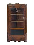 Biedermeier Eckvitrine um 1860 | Antiker Eckschrank aus Mahagoni furniert | (11016)