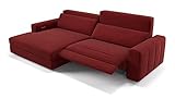 sofanella - Ecksofa Capri Eckcouch Stoffgarnitur Stoff